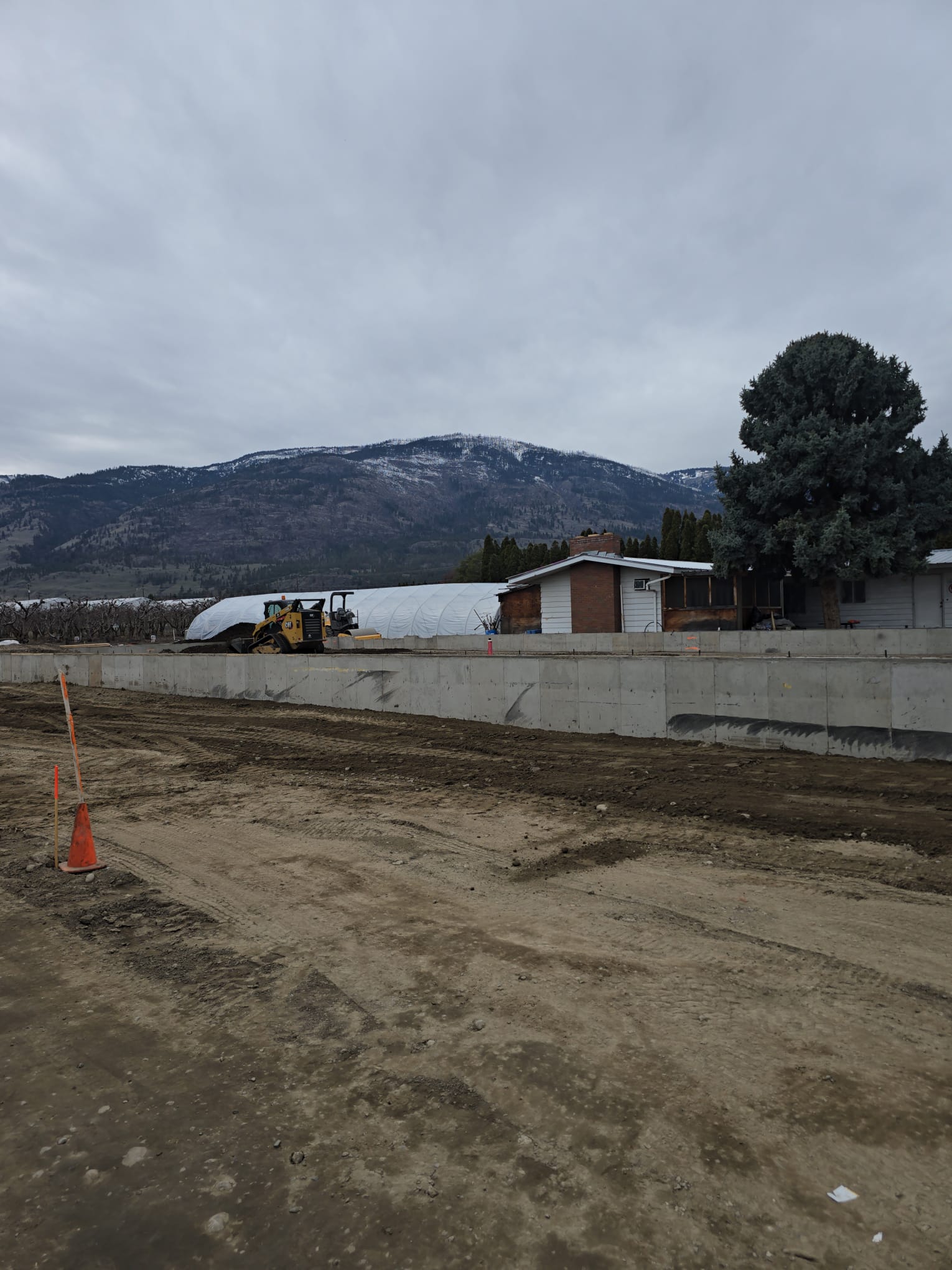 Mass earth moving operation in the South Okanagan valley
